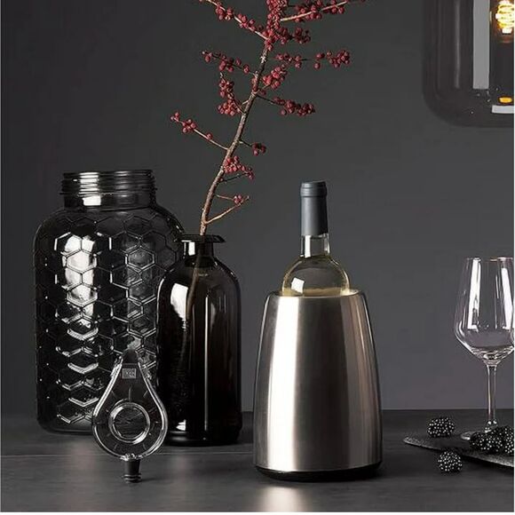 Vacu Vin Elegant Active Stainless Steel Wine Cooler-NIB - Picture 5 of 12